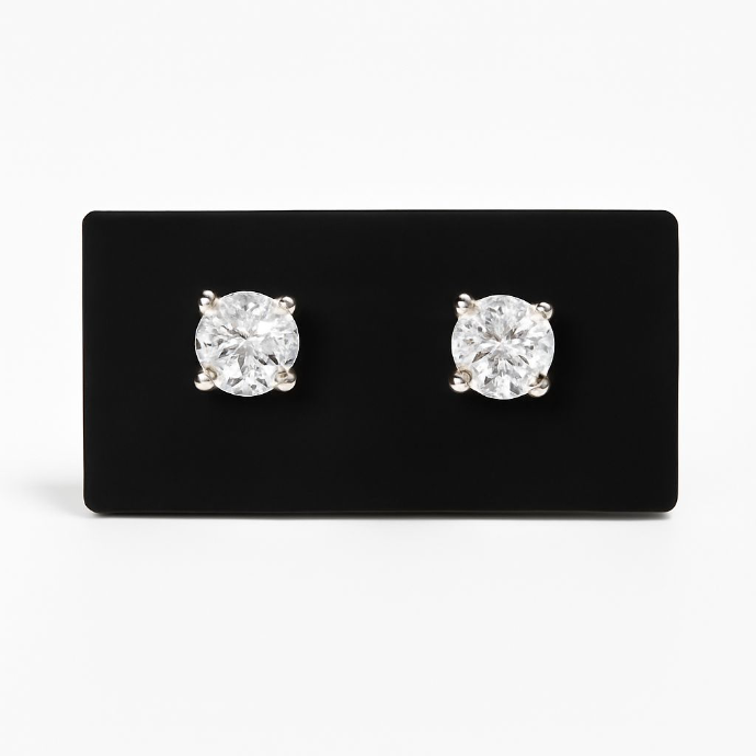Stalin Silver Zircon Studs